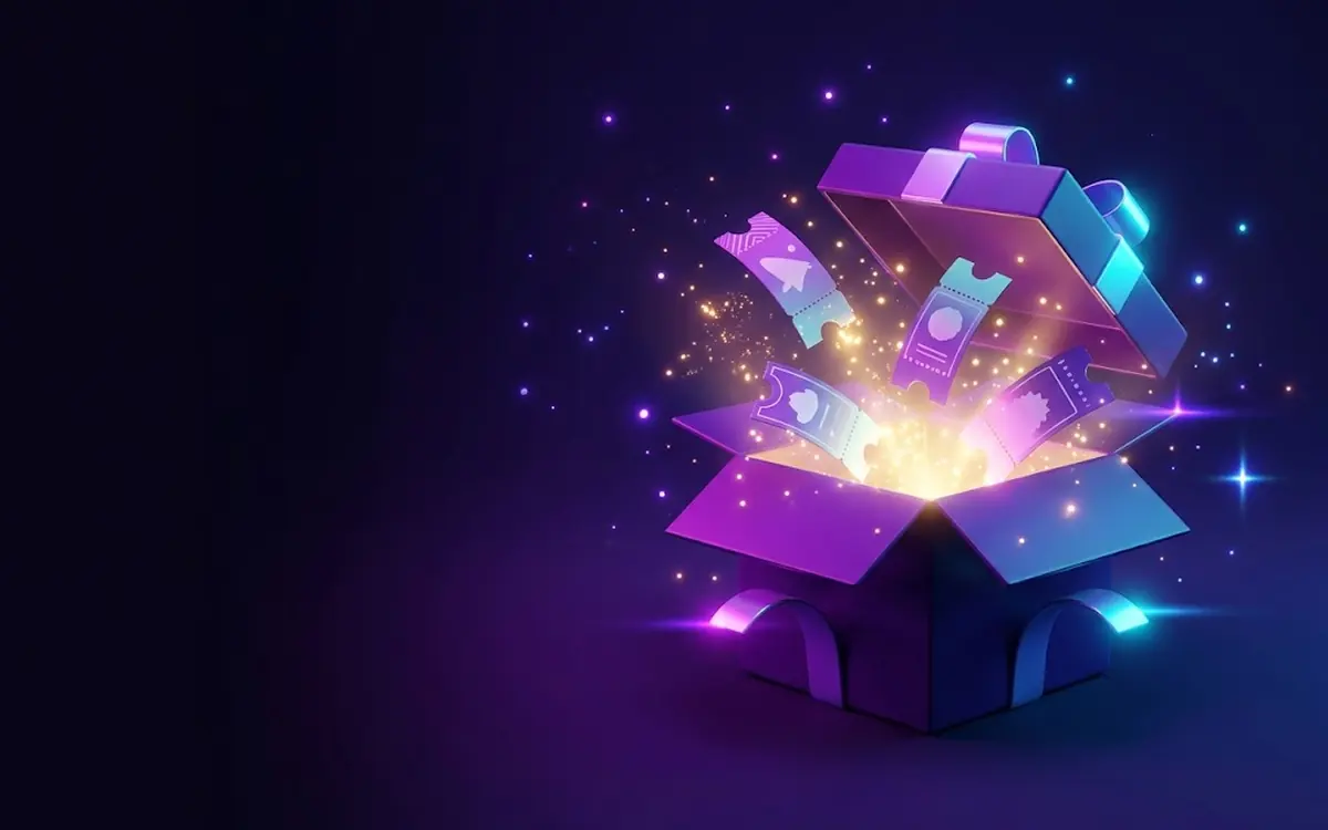 ภาพกล่องของขวัญแทนโปรโมชั่นและเงื่อนไขของ betflik